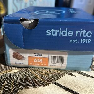 stride rite 6m rose gold shoes